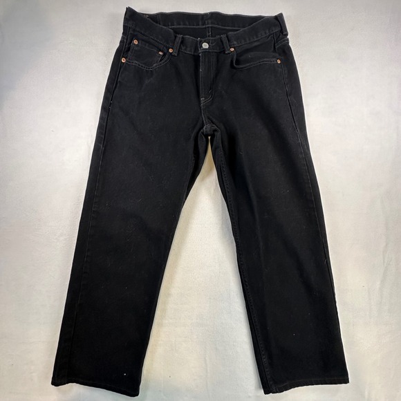 Levi's Other - Levis 550 Relaxed Fit Black Denim Jeans Mens 34x30 Husky 14H Cotton 5-Pocket
